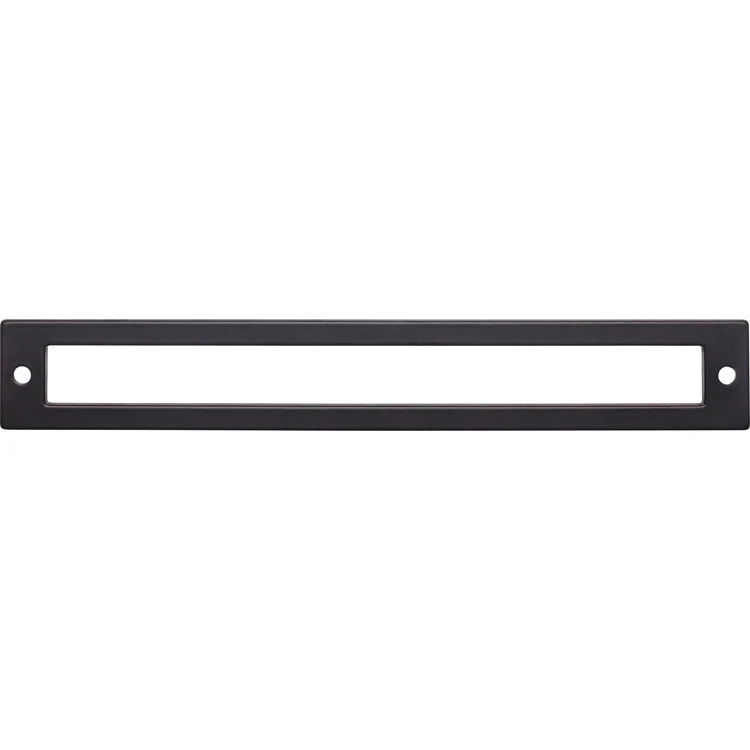 Pull Backplate Lynwood Hollin Rectangle Flat Black 7-9/16 Inch 2 Hole Zinc Alloy - Frankwebs