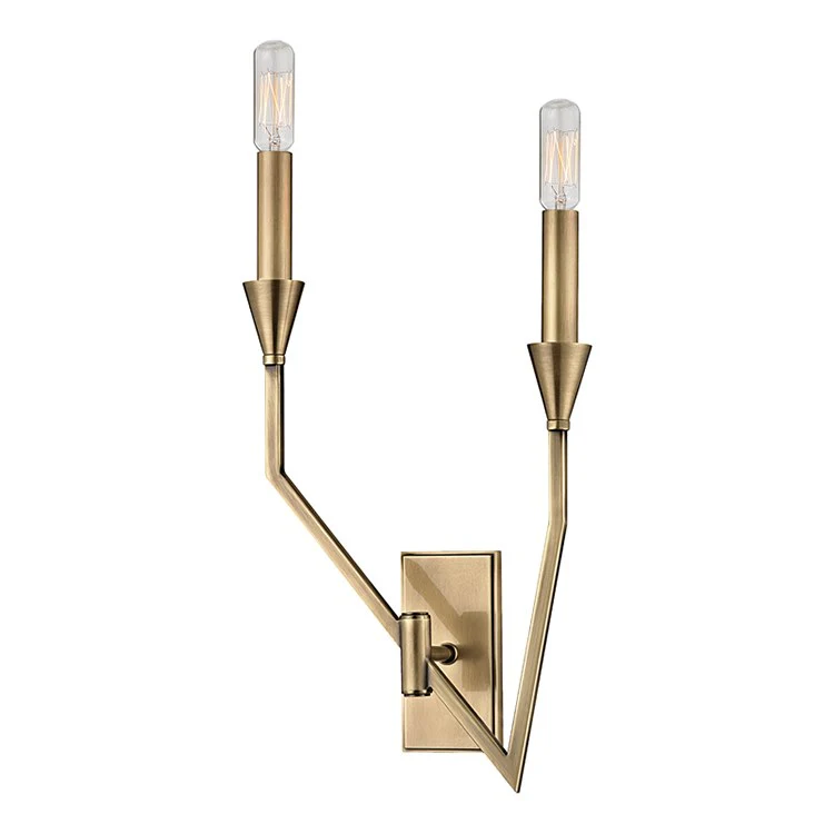 Archie Two-Light Left Wall Sconce - Frankwebs