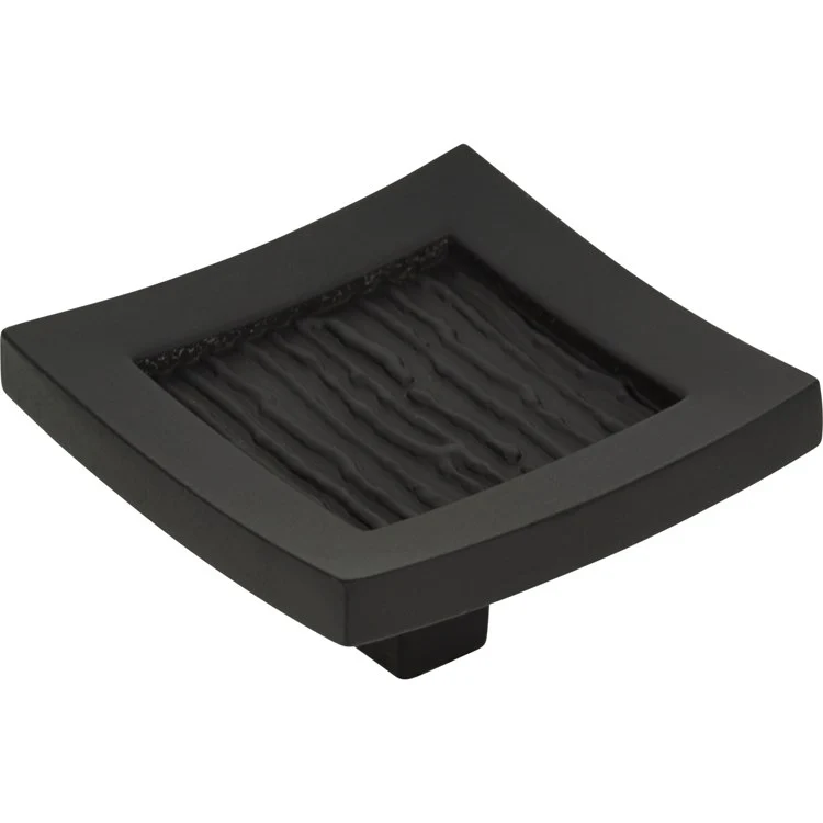 Knob Atlas Primitive Square Matte Black Zinc Alloy 1-1/2 Inch 7/8 Inch - Frankwebs