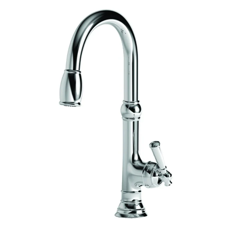 Kitchen Faucet Jacobean 1 Lever ADA Midnight Chrome Pull Down Spout Height 9-4/5 Inch 1.8 Gallons per Minute - Frankwebs