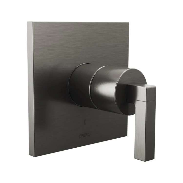 Pressure Balance Valve Trim Frank Lloyd Wright Square Less Handle Brilliance Polished Nickel ADA - Frankwebs