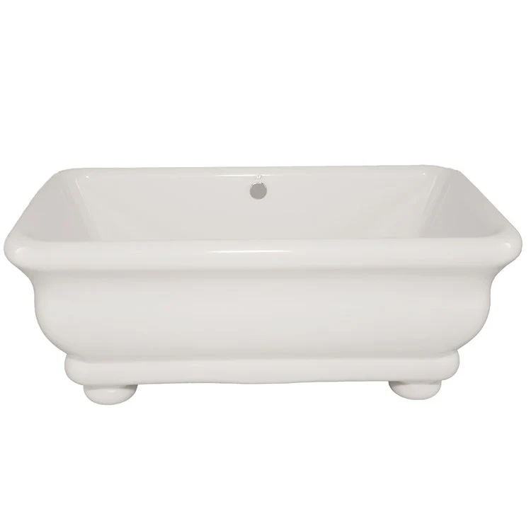 Air Tub Designer Collection Donatello Freestanding Biscuit Rectangle Acrylic 70 x 36 x 27 Inch - Frankwebs