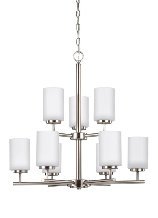 Oslo Nine-Light Two-Tier LED Chandelier - Frankwebs