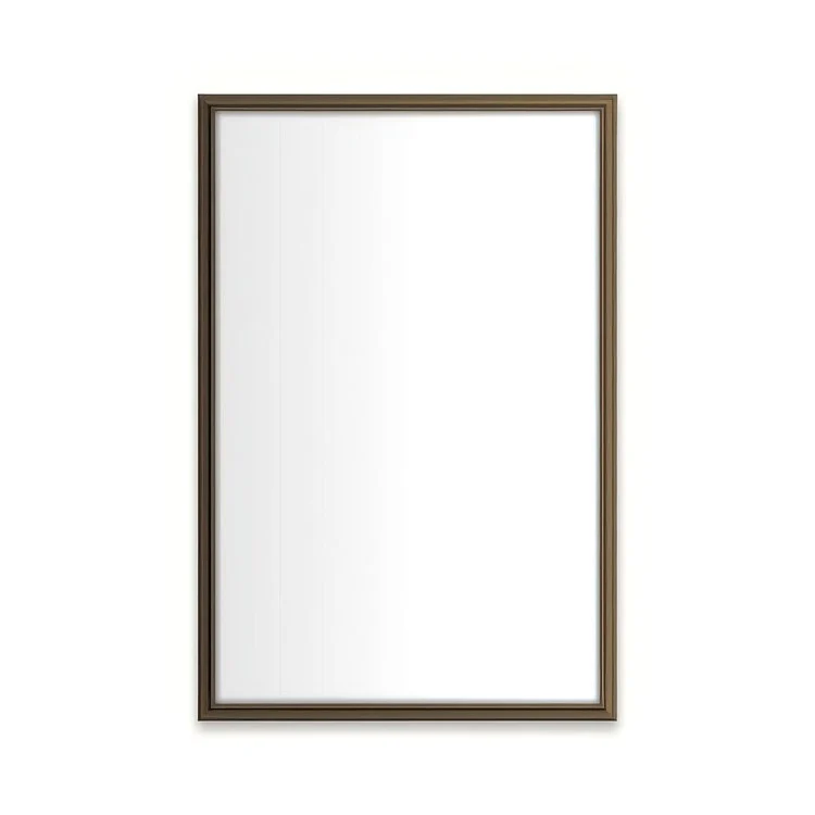 Medicine Cabinet Main Line 20 x 30 Inch 1 Doors Framed Mirror Brushed Black Flat Top Rosemont Frame Slow Close Hinges 4 Inch - Frankwebs