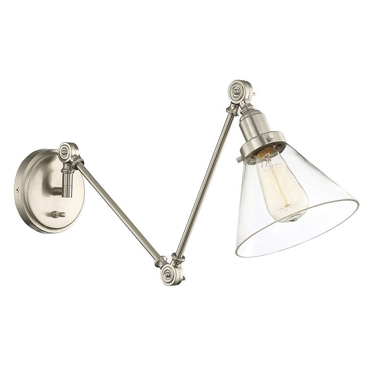 Drake Single-Light Adjustable Wall Sconce - Frankwebs