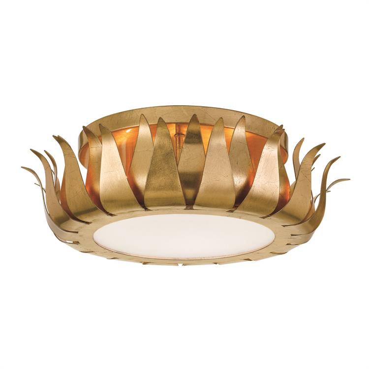 Broche Three-Light Flush Mount Ceiling Fixture - Frankwebs
