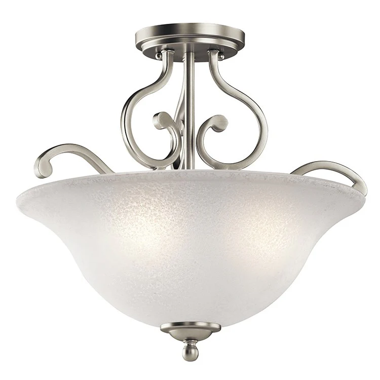 Camerena Three-Light Semi-Flush Mount Ceiling Fixture - Frankwebs