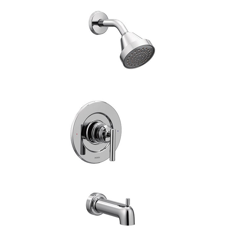 Tub and Shower Trim Gibson Eco-Performance 1 Lever Brushed Nickel ADA 1.75 Gallons per Minute 3-3/4IN 1 Function 7 Inch - Frankwebs