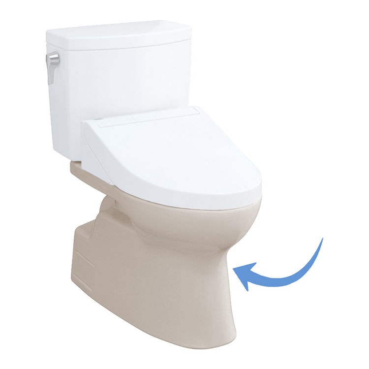 Toilet Bowl Vespin II Elongated Washlet Ready Cotton ADA - Frankwebs
