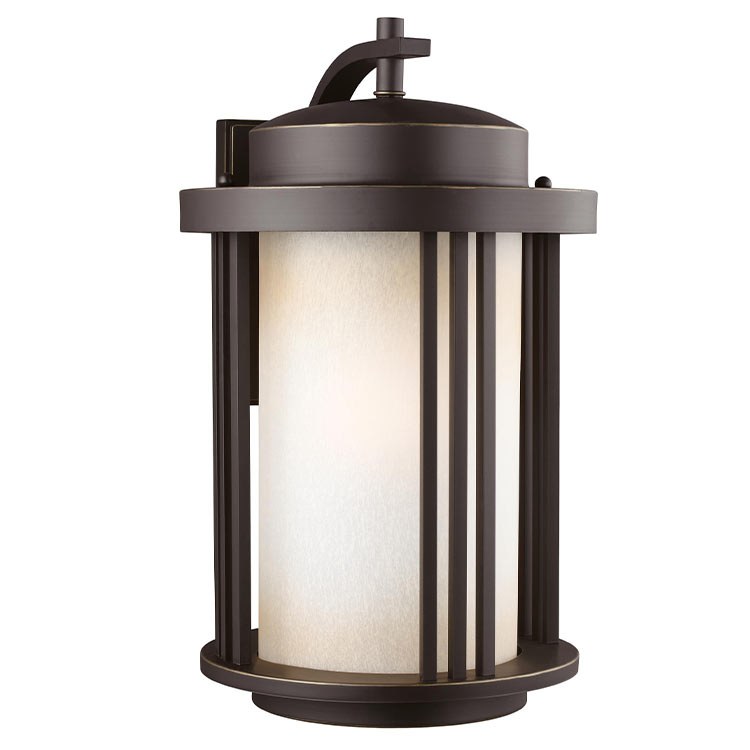 Crowell Single-Light LED Large Outdoor Wall Lantern - Frankwebs