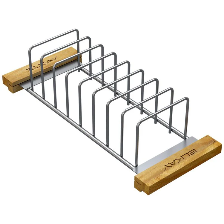 Drying Rack Crosstown with Wood Handles Polished Stainless Steel 17 x 7 Inch Stainless Steel for Elkay Sinks 16-6/7 Inch - Frankwebs