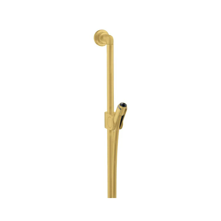 Slide Bar Citterio with Adjustable Handshower Holder & 63 Inch Hose 36H Inch Brushed Gold Optic Brass Wall Mount - Frankwebs