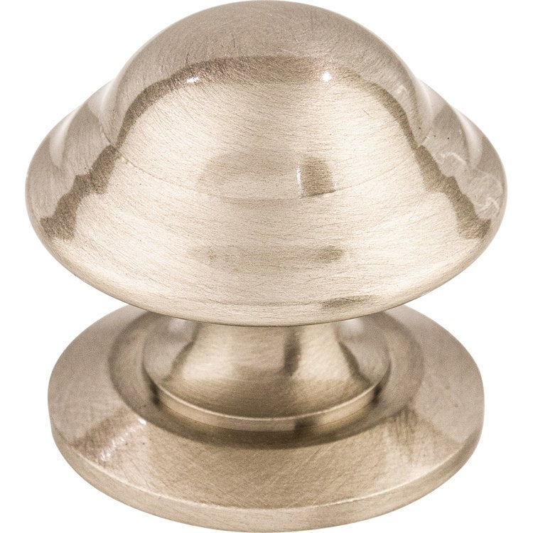 Knob Asbury Empress Round Polished Nickel Zinc Alloy 1-3/8 x 1-3/8 x 1-1/4 Inch 1-1/4 Inch - Frankwebs