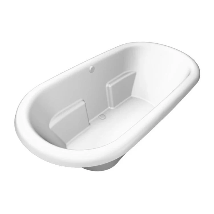 Combination Tub Ston Collection Topaz 74 x 45 x 24 Inch Drop-In Almond Oval - Frankwebs