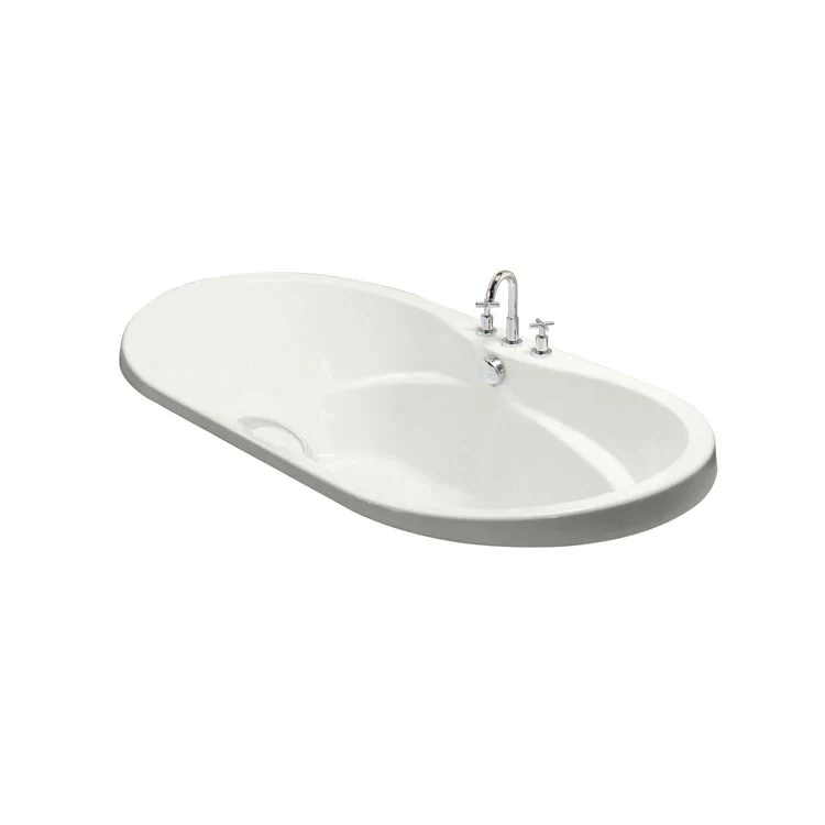 Tub Living 72Lx42W Inch Drop-In Center White - Frankwebs