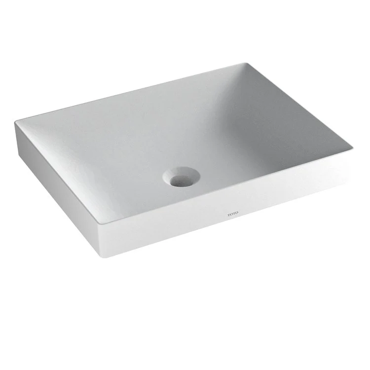 Vessel Kiwami Renesse Rectangle Lavatory Clean Matte White Vitreous China 19-11/16 x 14-15/16 x 2-3/4 Inch ADA - Frankwebs