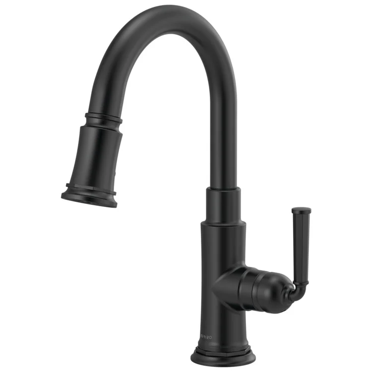 Prep Faucet Rook 1 Lever ADA Brilliance Polished Gold Pull Down 2 Function Aerated Stream or Spray 360 Degree Swivel - Frankwebs