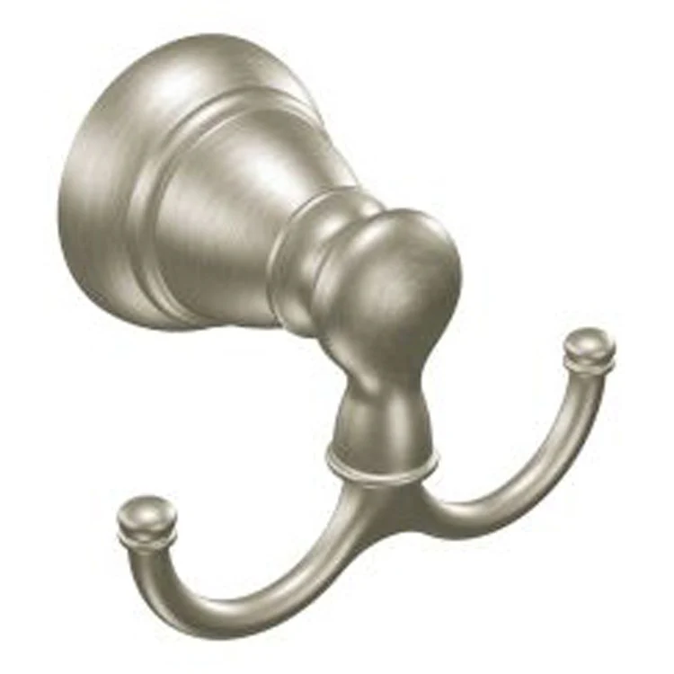 Robe Hook Banbury Double Brushed Nickel 2-5/7 Inch 2-7/20 Inch Concealed Screw Zinc - Frankwebs