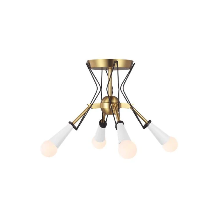 Ceiling Light Piro Ellen DeGeneres Flush Mount Burnished Brass - Frankwebs