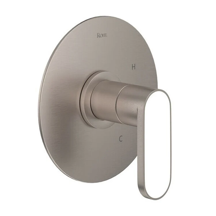 Pressure Balance Valve Trim Miscelo Less Diverter 1 Metal Lever with Bianco Inserts Satin Nickel 6.0 Gallons per Minute - Frankwebs