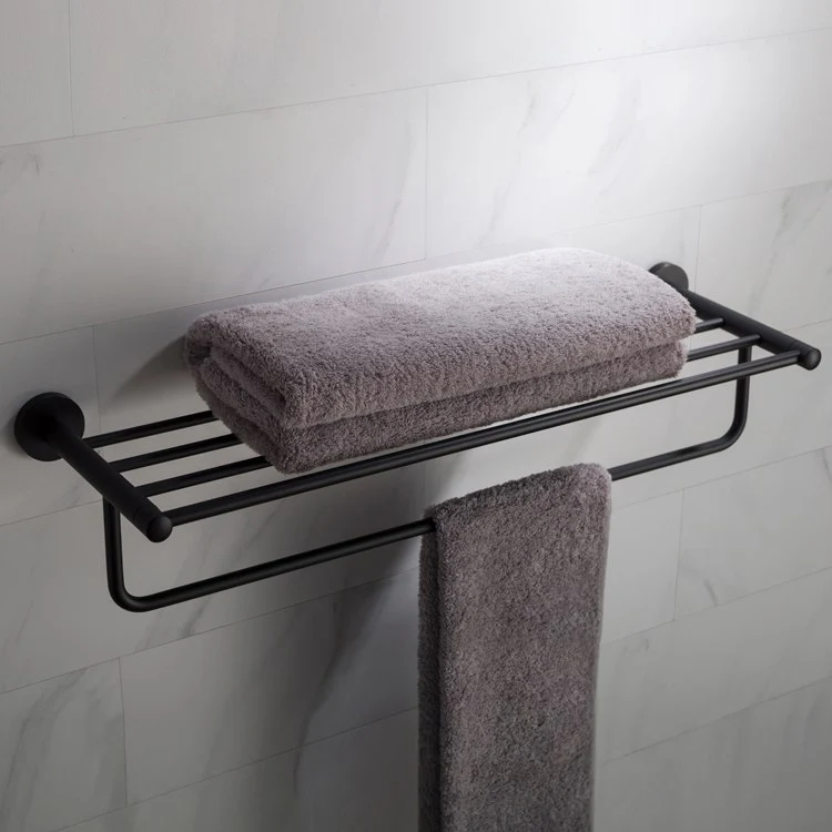Elie Bathroom Shelf with Towel Bar - Frankwebs