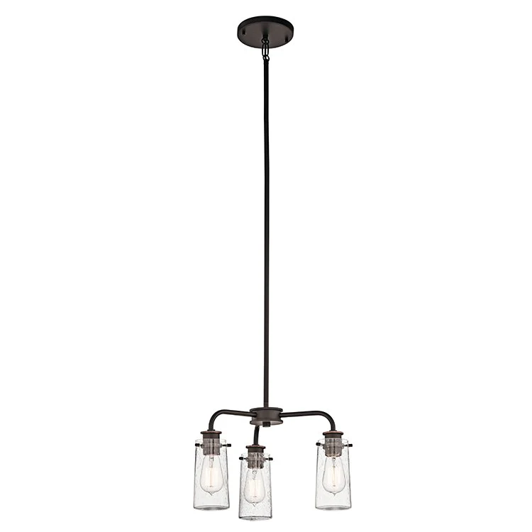 Braelyn Three-Light Chandelier/Semi-Flush Mount Ceiling Fixture - Frankwebs