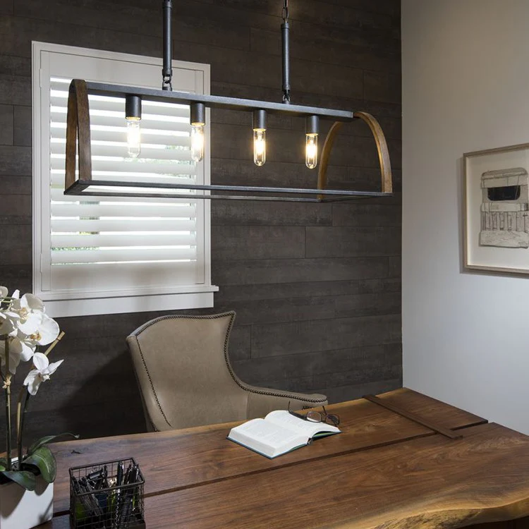 Trestle Four-Light Linear Island Pendant - Frankwebs