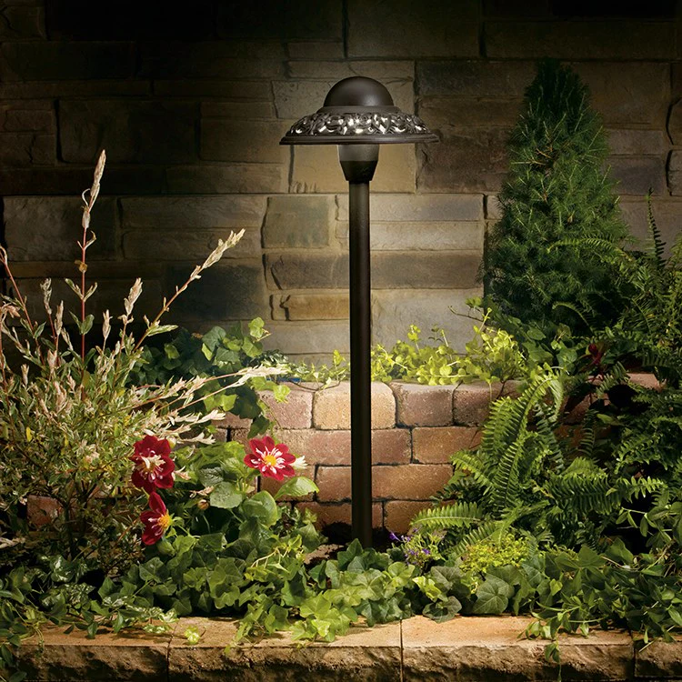 Pierced Dome Single-Light 12-Volt Path Landscape Light - Frankwebs