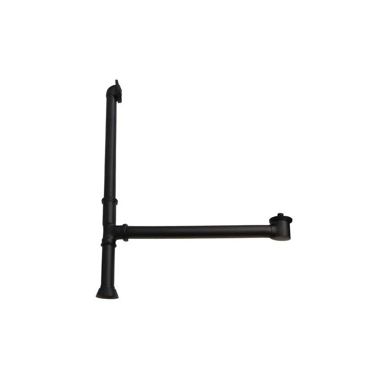Tub Drain Extended 28 x 11 x 5 Inch Matte Black Brass - Frankwebs