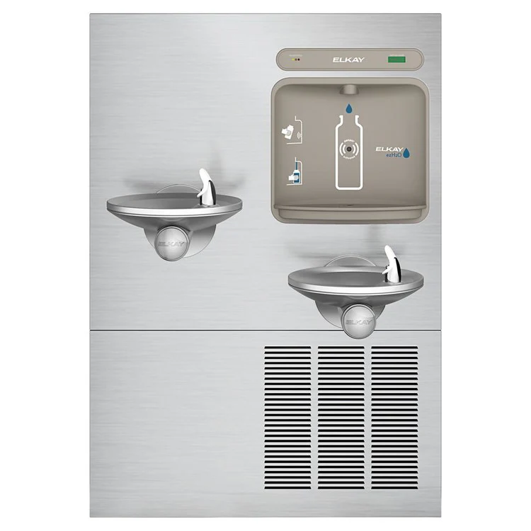 EZH2O Bottle Filling Station with Bi-Level Integral Refrigerated SwirlFlo Fountain/Filter - Frankwebs