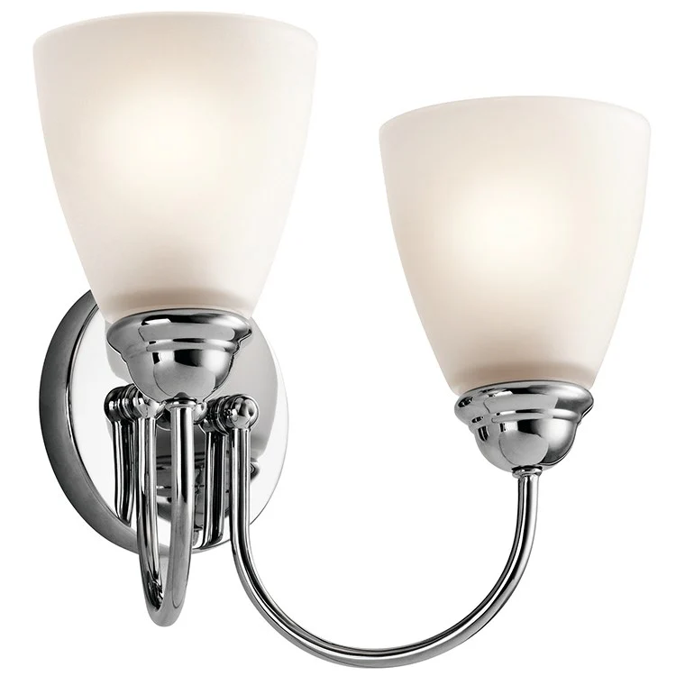 Jolie Two-Light Bathroom Vanity Fixture - Frankwebs