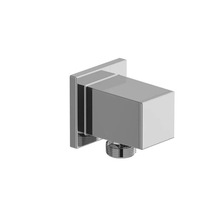 Handshower Elbow Outlet Square 2-1/4 Inch Brass Brushed Nickel 1/2 Inch - Frankwebs