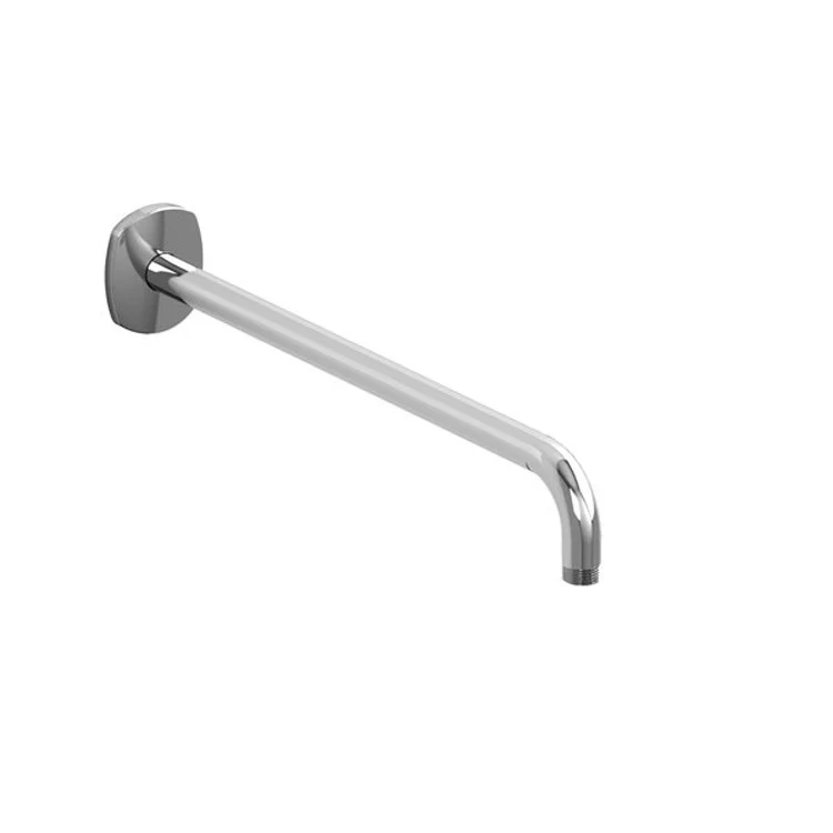 Shower Arm with Oval Escutcheon and Venty Flange Chrome 16 Inch 15-3/8 Inch 1/2 Inch Inlet MNPT Brass Wall Mount - Frankwebs