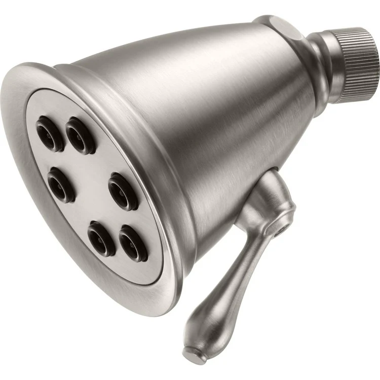 Showerhead 1 Function Round Burnished Brass 3-5/16 Inch 2.0 Gallons per Minute 6 Jets - Frankwebs
