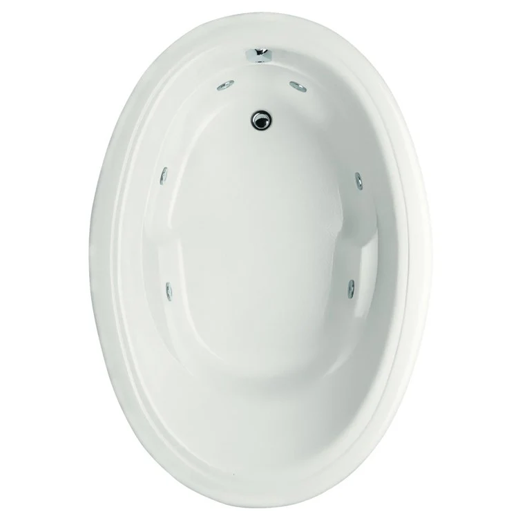 Whirlpool Tub Studio Collection Studio 72 x 42 x 21 Inch Drop-In End Drain Biscuit Oval - Frankwebs