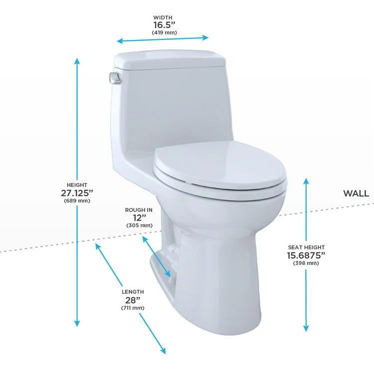 UltraMax Elongated High-Efficiency One-Piece Toilet with SoftClose Seat - Frankwebs