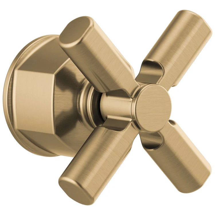Handle Kit Invari Zinc 1 Cross Brilliance Luxe Gold for Pressure Balance Trim 4 Inch - Frankwebs