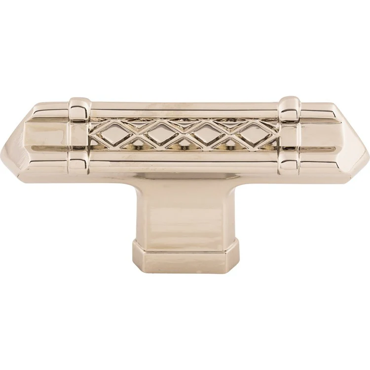 Knob Tower Bridge T-Handle for Decorative Hardware Brushed Satin Nickel Zinc Alloy 2-5/8 Inch - Frankwebs