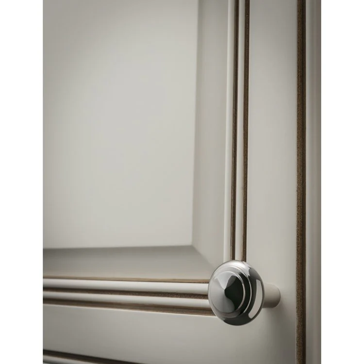 Knob Aspen II Round Brushed Satin Nickel Bronze 1 x 1 x 1-1/4 Inch 1-1/4 Inch - Frankwebs