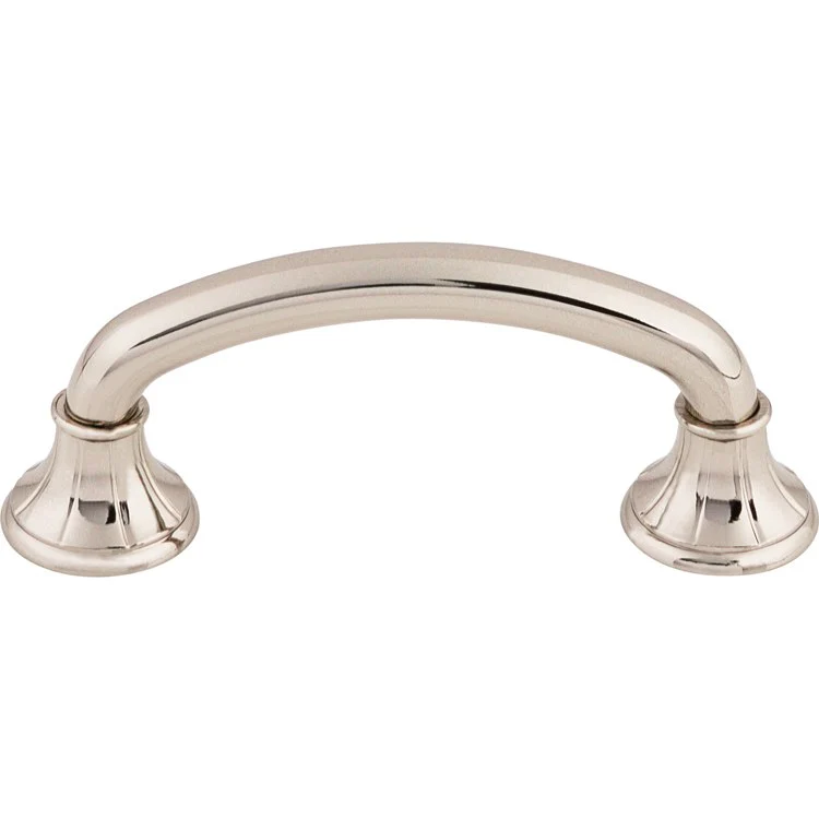 Pull Edwardian Lund D Handle Polished Nickel Zinc Alloy 3 Inch 4x1x1-1/2 Inch - Frankwebs