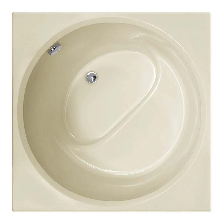 Air Tub Designer Collection Fuji Drop-In Almond Rectangle/Round 6 Jet Gelcoat 40 x 40 x 32 Inch - Frankwebs