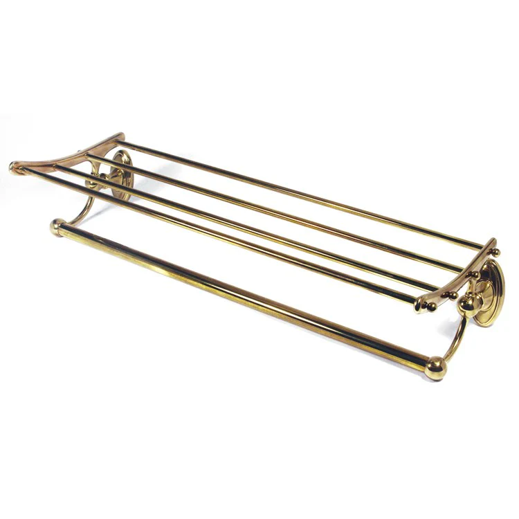 Towel Rack Classic Traditional Bath Polished Chrome 24 Inch Brass 9-1/4 Inch Concealed Wall Mount - Frankwebs