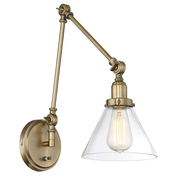 Drake Single-Light Adjustable Wall Sconce - Frankwebs