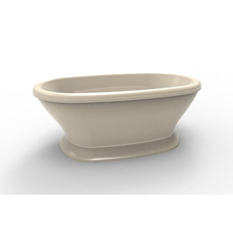 Air Tub Designer Collection Lauren Freestanding Bone Oval Acrylic 70 x 40 x 27 Inch - Frankwebs