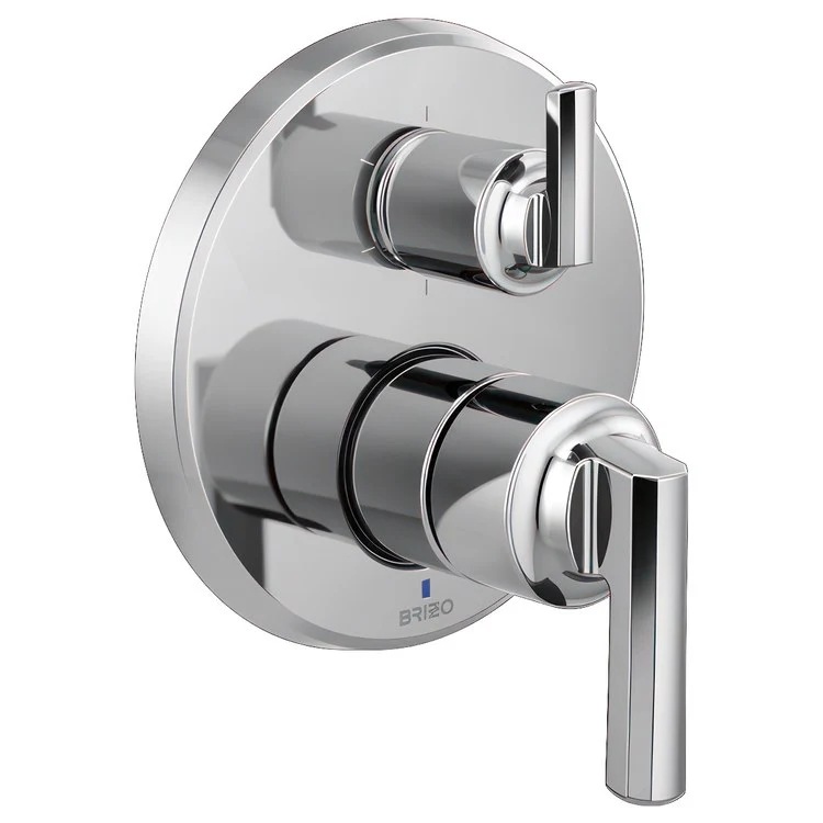 Pressure Balance Valve Trim Levoir with 6 Function Diverter Less Handle Brilliance Luxe Gold ADA - Frankwebs