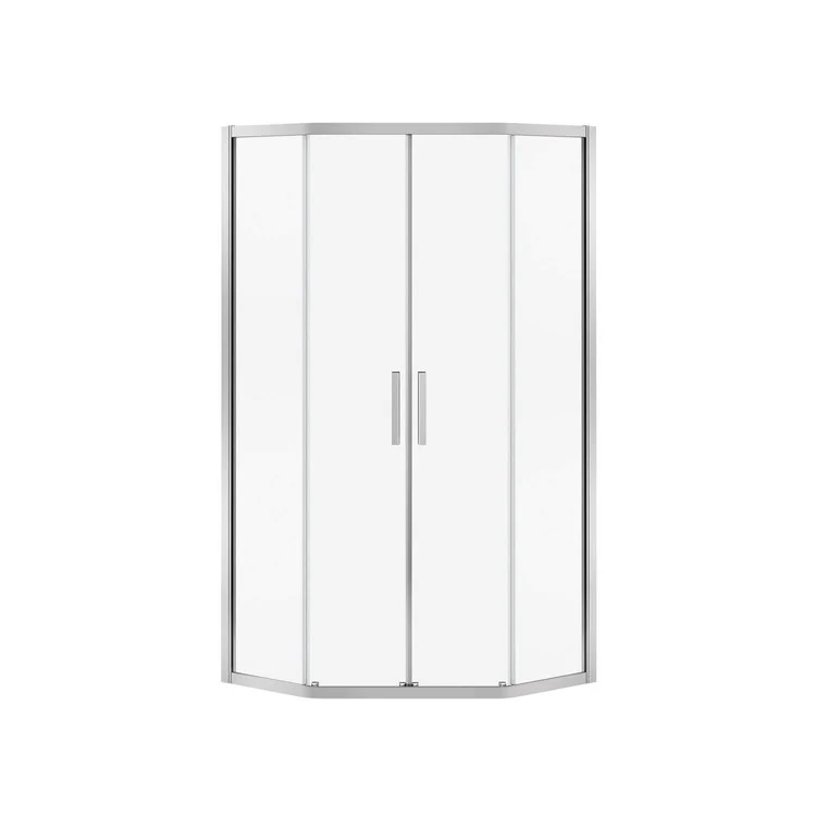 Shower Door Radia Neo-Angle Sliding 36 x 71-1/2 Inch Chrome 1/4 Inch 33 to 36 x 71-1/2 Inch - Frankwebs