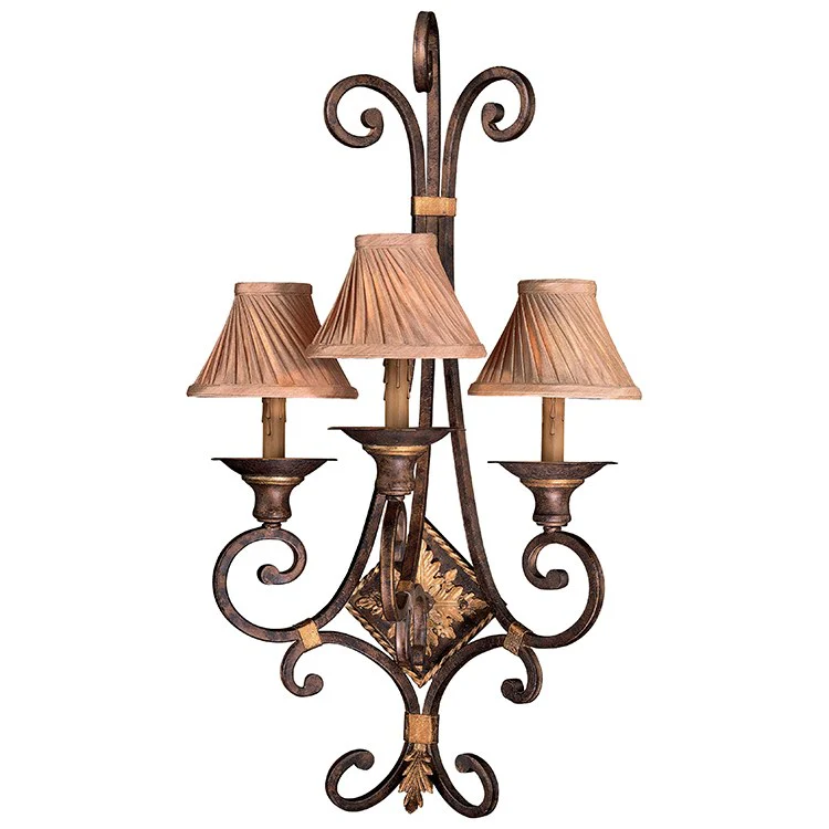 Zaragoza Three-Light Wall Sconce - Frankwebs