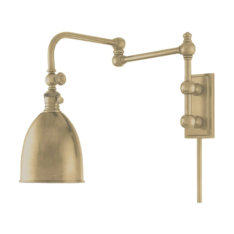 Roslyn Single-Light Wall Sconce with Plug - Frankwebs