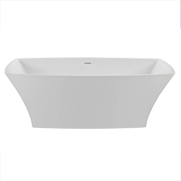 Air Tub Marcel 65.5 x 31 Inch Freestanding Rear Center Drain Matte Gray Rectangular - Frankwebs
