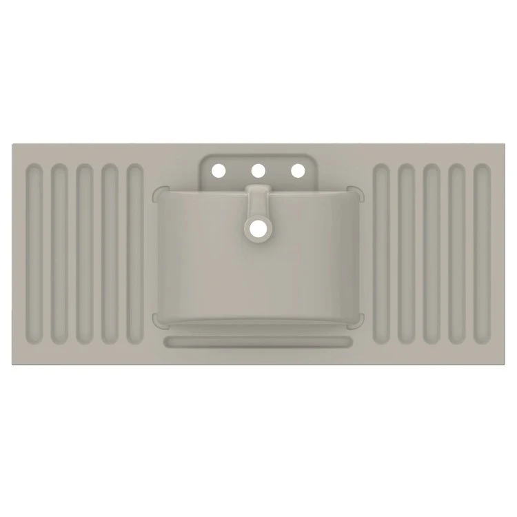 Vanity Top Ceramic Top Centerset 49 x 22 Inch White 8 Inch Spread Ceramic 3 Hole 1-4/5 Centimeter - Frankwebs